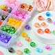150 pièces 10 couleurs perles acryliques craquelées transparentes MACR-YW0001-65-6