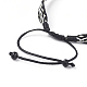 Unisex Adjustable Braided Bead Bracelets BJEW-J181-08A-4