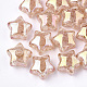 Perles en acrylique transparentes craquelées TACR-S148-03C-1