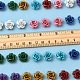32 шт. 8 цвета 3D краска для выпечки розы алюминиевые бусины FIND-FS0003-57-5