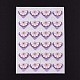 Niedliche Garcinia Mangostana Muster Foto Ecke selbstklebende Aufkleber DIY-K016-B03-2
