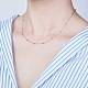 SHEGRACE 925 Sterling Silver Cable Chains Necklace for Women JN713A-4