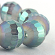 Facettes rondes brins de perles de verre de galvanoplastie EGLA-S130-10mm-04-3