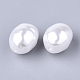 Cuentas de perlas de imitación de plástico abs ecológico OACR-T012-08-2