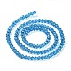 Faceted Rondelle Transparent Glass Beads Strands EGLA-J134-4x3mm-B11-2