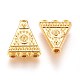 Golden Alloy Triangle Beads K081R011-2