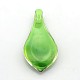 1 boîte pendentifs en forme de larme en verre dichroïque manuels DICH-X031-04-2