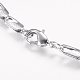 Collares de cadena de hierro NJEW-P176-03-3