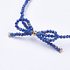 Natürliche Lapislazuli Perlen Armbänder BJEW-I247-04-E-2