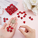 FINGERINSPIRE 50 Pcs Pointed Back Rhinestone 0.5x0.5x0.2 inch Glass Rhinestones Gems Red Heart Shape Crystal Jewels Embelishments with Silver Plated Back Glass Diamante Faceted Stone RGLA-FG0001-15A-3