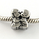 Girls and Boys Vintage 316 Stainless Steel European Beads STAS-R082-AA060-1
