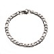 Bracelets avec chaîne figaro mode 304 en acier inoxydable BJEW-L510-11-2