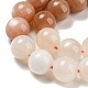 Brins de perles naturelles multi-pierre de lune G-P503-10MM-04-4