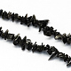 Natural Black Stone Bead Strands G-R192-A16-1