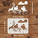 FINGERINSPIRE Squirrel Stencil Template 29.7x21cm Large A4 Artful Stencil Reusable Drawing Template Flexible Sheets DIY T-shirt Paint Vinyl for Painting Drawing on Wood DIY-WH0202-298-2