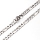 304 Stainless Steel Figaro Chains Necklaces NJEW-O051-01-1