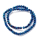 Chapelets de perles en verre électroplaqué EGLA-K015-10A-2