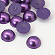 Half Round Domed Imitated Pearl Acrylic Cabochons OACR-H001-3F-1