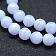 Chapelets de perles en agate avec dentelle bleue naturelle G-P342-04-8mm-A+-3