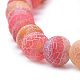 Chapelets de perle en agate naturelle patinée G-S259-05-6mm-4