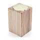 Portavelas de madera natural AJEW-T002-01-2