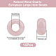 Sunnyclue cuentas de agujero grande europeo de cuarzo rosa natural G-SC0001-35C-2