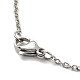 304 colliers pendentif en acier inoxydable pour femmes et hommes NJEW-G123-04P-4