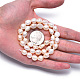 Hebras de perlas keshi de perlas barrocas naturales X-PEAR-S012-68-5