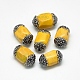 Perles d'agate craquelée de feu naturel G-Q982-D01-1