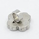 304 Stainless Steel Clover Slide Charms STAS-I024-01-2
