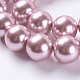 Brins de perles rondes en verre teinté écologique HY-A002-14mm-RB109-3