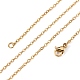304 Stainless Steel Cable Chain Necklaces STAS-O053-07G-4