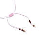 Bracelets de perles tressées en perles d'imitation de verre et graines WO2637-09-3