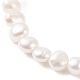 Pulsera elástica de perlas naturales y chips de piedras preciosas BJEW-JB07651-5