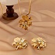 Комплекты из цветочного сплава сережек и ожерелий с подвесками для женщин FS-WGBCE4A-01-1
