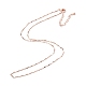 Ожерелья с цепочкой из латуни NJEW-K123-04RG-2