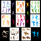 Conjuntos de plantillas de plantillas de pintura con dibujo calado de plástico para mascotas con tema deportivo DIY-WH0028-65-1