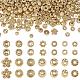 210 pièces 14 styles perles d'espacement en alliage de placage en rack FIND-TA0002-69-1