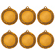 6 pièces alliage gros pendentifs cabochon FIND-FG0002-62-1