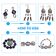 Tibetan Style Alloy Chandelier Components Links and Pendants TIBE-PH0004-47AS-5