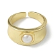 Стойка покрытие латунь открытые манжеты кольца RJEW-C088-02G-2