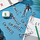 Porte-clés pendentif en acrylique et perles de verre KEYC-AB00039-4