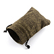 ポリエステル模造黄麻布包装袋巾着袋  シエナ  12x9cm X-ABAG-R005-9x12-05-2