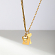 Halsketten mit Herz- und Schlüssel- und Schlossanhänger aus Edelstahl AR9814-1-1