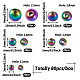 Mega Pet Rack Beschichtung Regenbogenfarbe 304 Edelstahlperlen FIND-MP0001-07-4