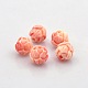 Opaque Resin Flower Bud Beads RESI-E005-04-8mm-1
