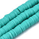 Handmade Polymer Clay Beads Strands CLAY-R089-6mm-031-1