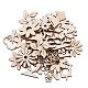 未完成の木片の装飾  DIYクラフト用品  混合形状をくり抜く  アンティークホワイト  2.8~3.2x2~3x0.25cm WOOD-CJ0001-44-1