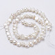 Fili di perle di perle d'acqua dolce coltivate naturali PEAR-P002-54-2