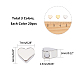 PandaHall 3 Color Heart Spacer Beads 60pcs Metal Heart Shaped Loose Bead for Jewelry Making Earring Bracelets Necklace DIY Craft(Gold KK-PH0035-89-2